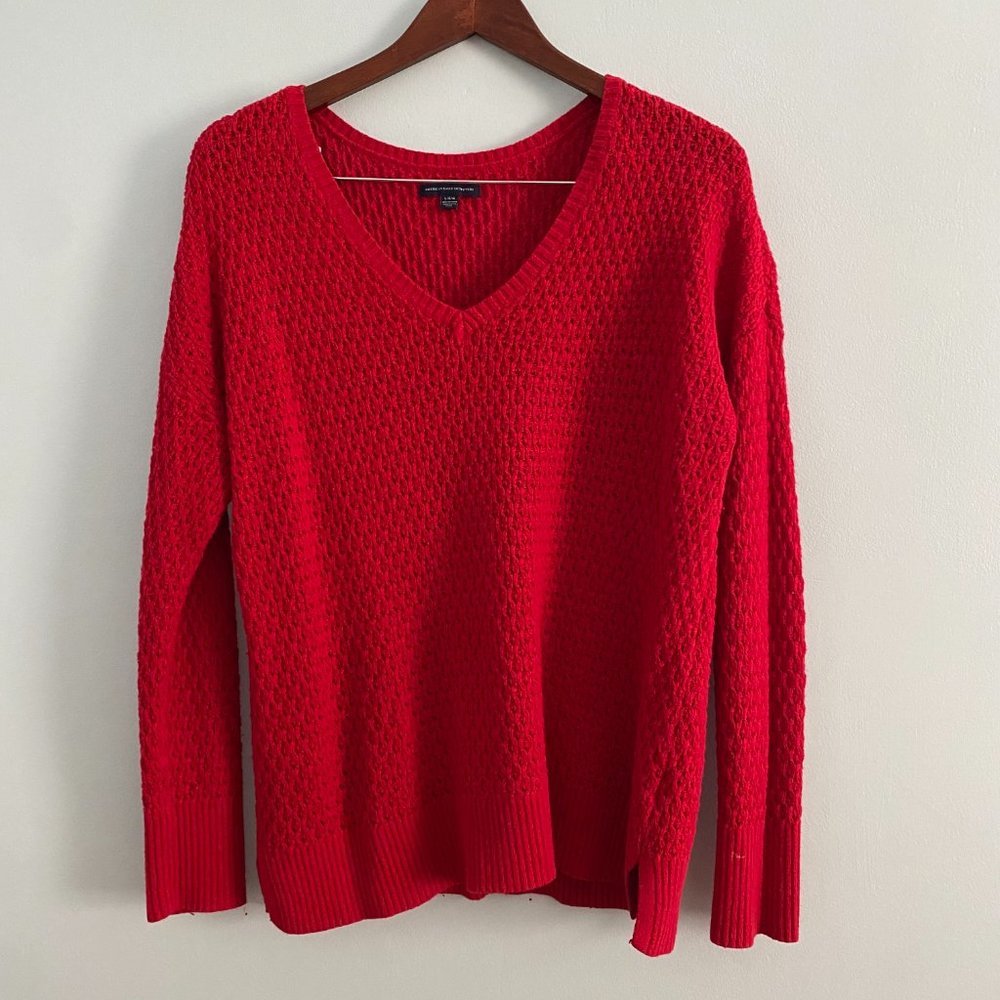 Red American Eagle Sweater